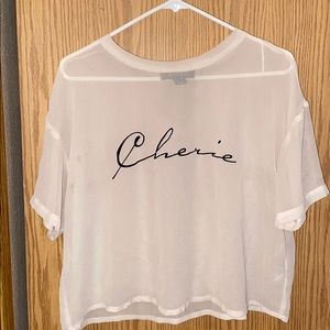 Forever 21 sheer crop